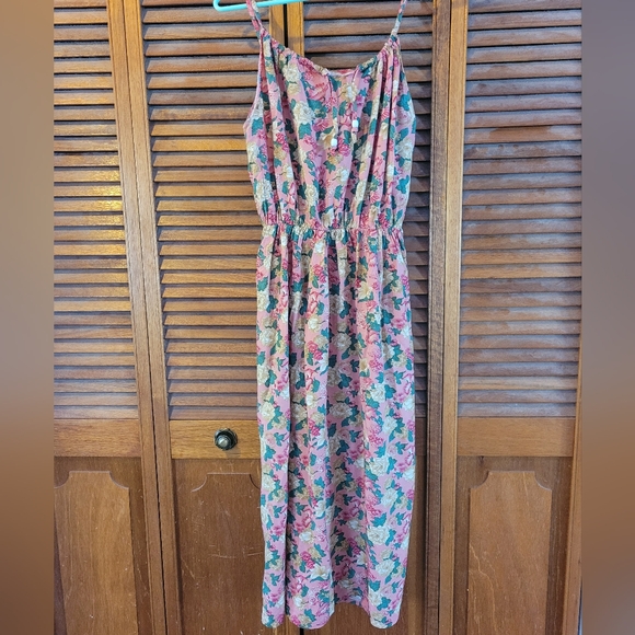 Pink Floral Long Dress - Picture 2 of 5